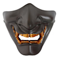 Miniatyrbild 1 av 5: Halloween Prajna Mask Half Face Vuxen Grimas Devil Resin