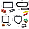 Miniatyrbild 3 av 4: (8st runda)8st/ set non-sticktart form tarte ring