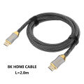 Miniatyrbild 1 av 3: Lanxri High Speed 8k HDMI 2.1-kabel med guldkontakter och