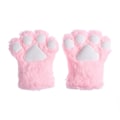 Miniatyrbild 1 av 5: Kvinnor Söt katt Kattunge Paw Claw varma handskar Pink One Size