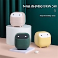 Miniatyrbild 6 av 6: Papperskorgen i plast, japansk förvaringshink av bilpush-typ White