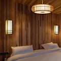 Miniatyrbild 2 av 5: 4w japansk stil vägglampa, sängkant massivt trä inomhus LED