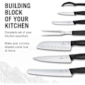 Miniatyrbillede 2 af 2: Victorinox Swiss Classic, professionelt køkkenknivsæt, 7 dele, sort sort