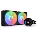 Miniatyrbillede 1 af 6: Vandkøling alt-i-én - NZXT - Kraken Elite 280 RGB - 280 mm - Brugertilpasset LCD-skærm - AM4-kompatibel
