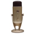 Miniatyrbild 1 av 2: Arozzi Colonna guldmikrofon - USB för streaming med omkopplingsbar riktning Guld