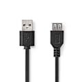 Miniatyrbild 2 av 3: USB-kabel - NEDIS - CCGL60010BK10 - 1,00 m - USB 2.0 - 480 Mbps - Nikkellackerad