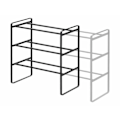 Miniatyrbillede 3 af 5: Yamazaki Home 3-lags skostativ Skostativ sort 41,0 til 70,0 x 46,0 x 25,0 cm sort