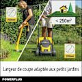 Pikkukuva 4 / 6: Ruohonleikkuri ja Sähkösakset - POWERPLUS - POWXG62205T - Ruohonleikkuri 1300 W & 32 mm Ø - Sähkösakset 250 W & 220 mm Ø sort