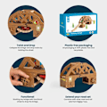 Pikkukuva 3 / 4: Kaatuva silta Bigjigs Rail, yhdistettäväksi Lännen puujunaripukkiimme, sopii lapsille alkaen 3 vuotta. Brun