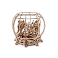 Miniatyrbillede 2 af 4: UGEARS Mekanisk træakvarium 3D-puslespil - Mekanisk model - 325 stykker - 23,5*23,5*20 cm