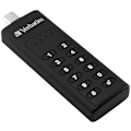Miniatyrbillede 1 af 4: USB-nøgle - VERBATIM - Keypad Secure 49428 - 64 GB - USB 3.0 - 256-bit AES-kryptering