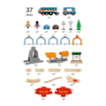 Pikkukuva 5 / 5: BRIO World Circuit Voyageur Smart Tech Sound puinen junarata - 37-osainen laatikkosarja Flerfarvet