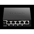 Miniatyrbillede 2 af 3: D-LINK DGS-1005P Desktop Switch - 5-Port Gigabit PoE+ - Sort