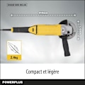 Pikkukuva 6 / 6: Akkuporakone pro pitkä Ø125mm 1200w PowerPlus Gul
