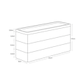 Miniatyrbillede 3 af 4: Smykkeskrin - YAMAZAKI - Slank - 3 niveauer - ABS plastik - Sort sort