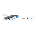 Miniatyrbillede 3 af 3: Hub USB-C 5-i-1 - D-Link - DUB-2334 - 3 porte USB 3.2 - Gigabit Ethernet - Auto-drevet