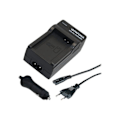 Miniatyrbillede 1 af 4: PATONA batterioplader + lysnetadapter + bilstrømadapter til Olympus LI-40B, 42B
