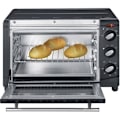 Pikkukuva 3 / 3: Severin Mini-uuni 20 L, Sisältää: Grilli ja Ranskalaiset perunat, Ajastin 60 min, 1 500 W, Musta, TO 2067 - TO 2067 sort