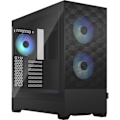 Miniatyrbillede 2 af 6: PC taske - FRACTAL DESIGN - Pop Air RGB Sort TG - Sort (FD-C-POR1A-06)