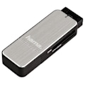 Miniatyrbillede 3 af 3: Kortlæser - HAMA - 00123902 - USB 3.0 - Kompatibel med SD/microSD - Sort og Sølv