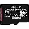 Miniatyrbild 1 av 2: KINGSTON Flash-minneskort - Canvas Select Plus - 64 GB - A1 / Video Class V10 / UHS Class 1 / Class10 - microSDXC UHS-I