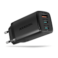 Pikkukuva 1 / 4: AXAGON ACU-DPQ65 Ladegrat, 2 x USB-C, 1 x USB-A, PD3.0/QC4+/PPS, 65 W musta - 8595247906113