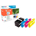 Miniatyrbillede 1 af 4: PEACH printpatron - sort, cyan, magenta, gul - pakke med 4