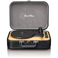 Miniatyrbillede 1 af 6: Retro Bluetooth vinyl pladespiller - LENCO - TT-116BK - Indbyggede højttalere, USB Grå og sort