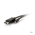 Miniatyrbillede 2 af 3: Videokabel - C2G - Mini DisplayPort / DisplayPort - 2m - M/M stik - Farve Sort