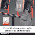 Miniatyrbillede 3 af 6: Powerplus Dual Power LED Projektor Genopladelig POWDP8035 - Byggelekt lampe på 20 V og 2x2000 lm - uden batteri eller oplader orange