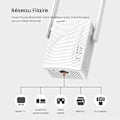 Miniatyrbillede 3 af 4: TENDA 750Mbit/s dual-band WiFi repeater, 120㎡ dækning, nem konfiguration, vægmonteret design, wifi forstærker. A15