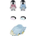 Pikkukuva 1 / 4: Nukke - SYLVANIAlaiset PERHEET - Pingviinikaksoset - Auto ja lasit - Nivelletty Flerfärgad