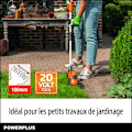 Miniatyrbillede 5 af 6: Powerplus Dual Power Hækkeklipper/Gasgræsklipper Batteri POWDPG75300 - 20 V, uden Batteri eller Oplader orange