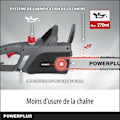 Pikkukuva 2 / 5: Powerplus POWEG10110 sähkömoottorisaha - 2200 W, 400 mm ohjain, automaattinen ketjun voitelu, puutarhatyökalut Mörkgrå