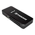 Miniatyrbillede 2 af 3: TRANSCEND SD/MicroSD kortlæser - USB 3.0 - Sort