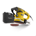 Miniatyrbillede 1 af 6: Powerplus Excentrisk Elektrisk Sliber på 450 W POWX0471 - 1 Støvpose, 3 Slibepapirer - 1 Kuffert Gul