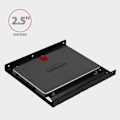 Miniatyrbillede 2 af 4: AXAGON RHD-125B Sort Pels Halterahmen 1 x 6,3 cm - 8595247905482