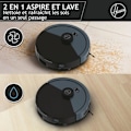 Miniatyrbillede 2 af 6: Hoover HG430H Hydro Robot Støvsuger og Moppe - Kraftig 4000Pa - Alle Gulve - Laser Navigation - Forhindringssensor - Ladestation Metallic blå og urban sort