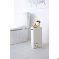 Miniatyrbillede 2 af 6: Opbevaringstårn til toiletpapir - L23 cm - 23 cm X 12,5 cm X 48 cm - CaliCosy White