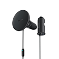 Miniatyrbillede 1 af 6: Support til telefon med magnetsystem 15W, 12V biladapter + 40W kabel - Baseus (C40141000111-01) - Sort