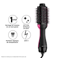 Miniatyrbild 3 av 6: Revlon Salon One-Step Volumizing Hårtork stylingborste - RVDR5222 svart och rosa