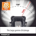 Pikkukuva 2 / 6: Powerplus Dual Power LED Latausprojektori POWDP8031 - 20 V ja 2700 lm - ilman akkua tai laturia orange
