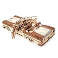 Miniatyrbillede 4 af 4: Træmodel bil: Cabriolet VM-05, mekanisk model Brun og beige