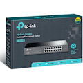 Miniatyrbild 4 av 4: 16-portars Gigabit Ethernet-switch - TP-Link TL-SG1016D - Desktop/rackbar - Metallhölje - Svart