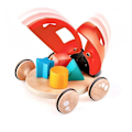 Miniatyrbillede 3 af 3: Mariehøne til at trække form sorterer - Hape - SHAPE SORTER MARIEBUG - Shape box - Træk legetøj Flerfärgad