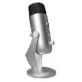 Pikkukuva 2 / 4: Arozzi Colonna Silver - USB-mikrofoni suoratoistoon kytkettävällä suuntauksella (Luokka: Kuulokkeet ja
