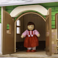 Miniatyrbillede 2 af 4: Trægård - Brosten - Legetøj efter univers - Imitationsspil - På gården
