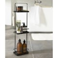 Miniatyrbillede 2 af 3: 3-lags badeværelseshylde - H67 cm - 18 cm X 12 cm X 67 cm - CaliCosy Black