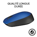 Miniatyrbillede 5 af 6: Mus - Trådløs - Logitech - M171 - Ambidextrous - Blå