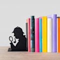 Miniatyrbillede 3 af 4: Balvi bogstøtte Sherlock 17 x 10 x 12 cm sort stål
